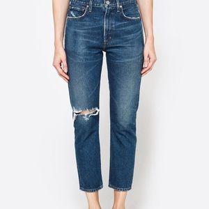 Citizens of Humanity Dree Crop High Rise Slim Straight Jeans